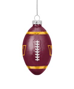 Washington Commanders Blown Glass Team Ball Ornament