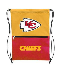 Kansas City Chiefs Split Color Drawstring Bag