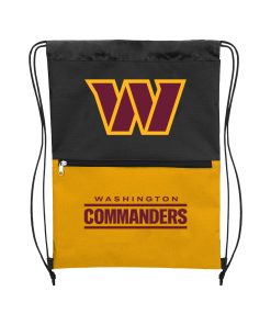 Washington Commanders Split Color Drawstring Bag