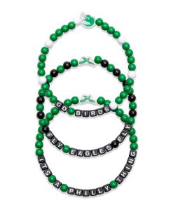 Philadelphia Eagles Retro 3pk Friendship Bracelets - Women's