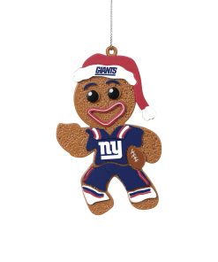 New York Giants Gingerbread Man in Uniform Ornament