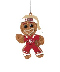 San Francisco 49ers Gingerbread Man in Uniform Ornament