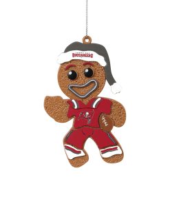 Tampa Bay Buccaneers Gingerbread Man in Uniform Ornament