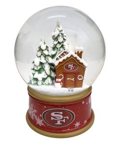 San Francisco 49ers Gingerbread House Snow Globe