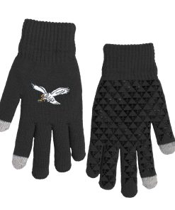Philadelphia Eagles Retro Knit Gloves with Silicone Grippers