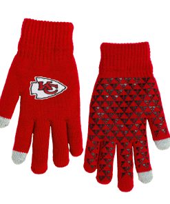 Kansas City Chiefs Knit Gloves with Silicone Grippers