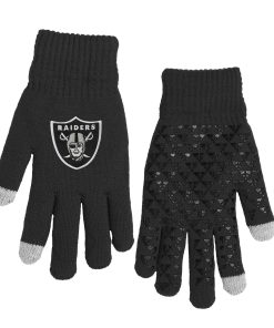 Las Vegas Raiders Knit Gloves with Silicone Grippers