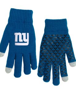 New York Giants Knit Gloves with Silicone Grippers