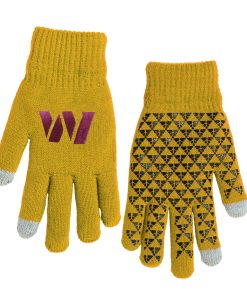 Washington Commanders Knit Gloves with Silicone Grippers
