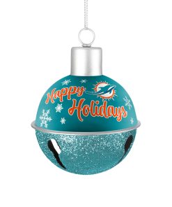 Miami Dolphins Oversized Bell Ornament