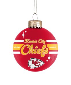 Kansas City Chiefs 2025 Glass Ball Ornament