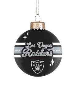 Las Vegas Raiders 2025 Glass Ball Ornament