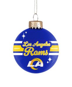 Los Angeles Rams 2025 Glass Ball Ornament