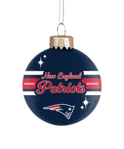 New England Patriots 2025 Glass Ball Ornament