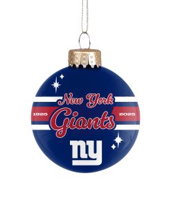 New York Giants 2025 Glass Ball Ornament