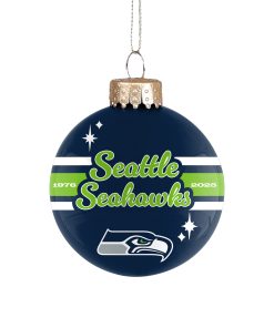 Seattle Seahawks 2025 Glass Ball Ornament