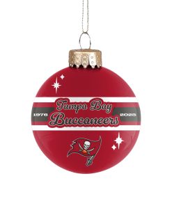 Tampa Bay Buccaneers 2025 Glass Ball Ornament