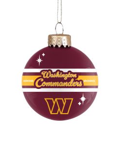 Washington Commanders 2025 Glass Ball Ornament