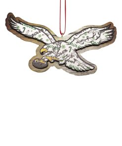 Philadelphia Eagles Retro Raised Logo Mural Ornament