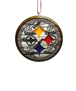 Pittsburgh Steelers Raised Logo Mural Ornament