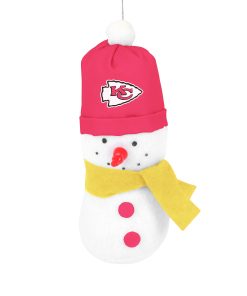 Kansas City Chiefs 3.5 Plush Snowman Ornament