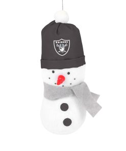 Las Vegas Raiders 3.5 Plush Snowman Ornament