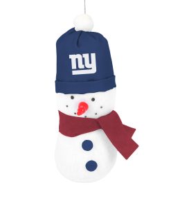 New York Giants 3.5 Plush Snowman Ornament