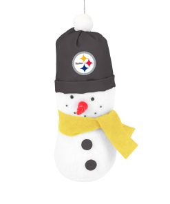 Pittsburgh Steelers 3.5 Plush Snowman Ornament