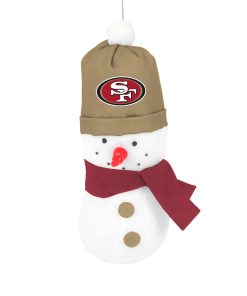 San Francisco 49ers 3.5 Plush Snowman Ornament