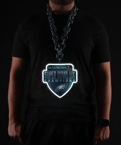 Philadelphia Eagles Super Bowl LIX Champions Neon Light Up Big Logo Chain