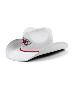 Kansas City Chiefs Rhinestone Cowboys Hat - White