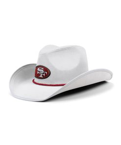 San Francisco 49ers Rhinestone Cowboys Hat - White