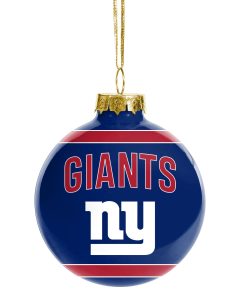 New York Giants Glass Ball Ornament