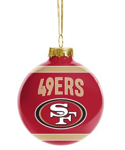 San Francisco 49ers Glass Ball Ornament