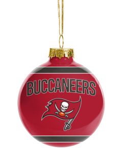 Tampa Bay Buccaneers Glass Ball Ornament