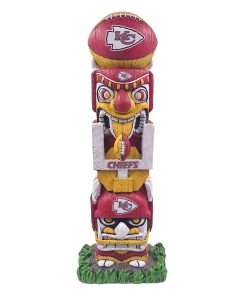 Kansas City Chiefs 16 Tiki Face Totem Pole Figurine