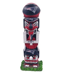 New England Patriots 16 Tiki Face Totem Pole Figurine
