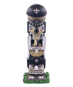 New Orleans Saints 16 Tiki Face Totem Pole Figurine