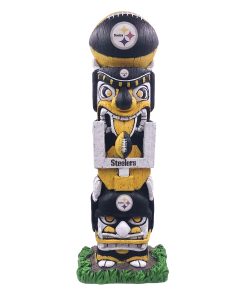 Pittsburgh Steelers 16 Tiki Face Totem Pole Figurine