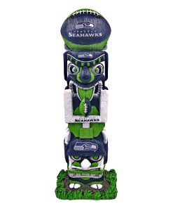 Seattle Seahawks 16 Tiki Face Totem Pole Figurine