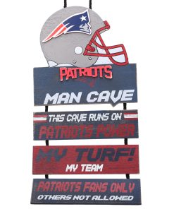 New England Patriots Helmet Man Cave Dangle Sign