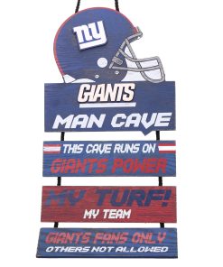 New York Giants Helmet Man Cave Dangle Sign