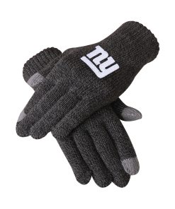 New York Giants Charcoal Gray Knit Glove