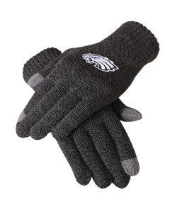Philadelphia Eagles Charcoal Gray Knit Glove