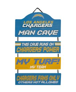 Los Angeles Chargers Man Cave Dangle Sign