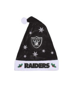 Las Vegas Raiders Embroidered Santa Hat