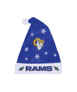 Los Angeles Rams Embroidered Santa Hat