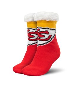 Kansas City Chiefs Colorblock Footy Slipper Socks
