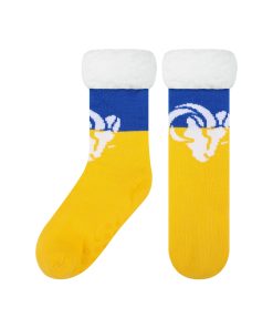 Los Angeles Rams Colorblock Footy Slipper Socks