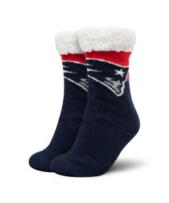 New England Patriots Colorblock Footy Slipper Socks